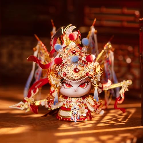 MU 3D Metal Puzzles Building Hua Mulan Figurine Character Themed Kitten Kitty, Women Hero Cat Figure Metal Model Kits Miniature Build, Assembling DIY Sets Hobby Birthday Gifts Home Desk Office Decor - style: Mulan