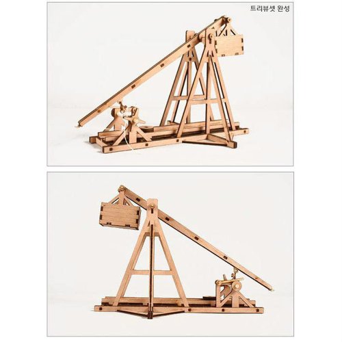 DESKTOP Wooden Model Kit Trebuchet by Young Modeler