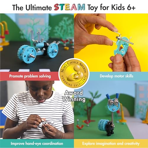 The Off Bits Vehicle STEAM Building Set, Educational Gift Idea, Build Your Own Robot Toy for Kids Age 6 7 8 9+ Year Old Boys and Girls, Stem Toys Engineering Kit, Construction Toys Steam Gift