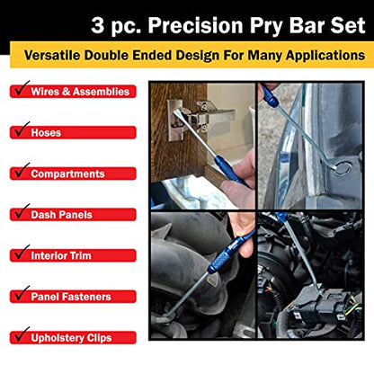 Titan Tools 85504 3-Piece Precision Pry Bar Tool Set s - style: 3-Piece Set