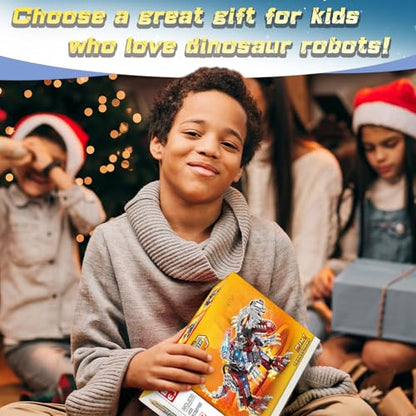 BDXEJV STEM 2 in 1 Dinosaurs Building Kits 422PCS, Compatible with Normal Dinosaurs Bricks, Toys for Kids Age 6-10 Year Old, Educational Building Sets Best Gifts for Boy 6-10