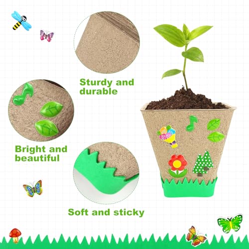 Garden Paper Pot Craft Kit, 40 sets Seed Starter, Spring Summer Kids DIY