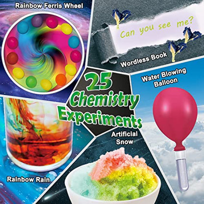 UNGLINGA 70 Lab Experiments Science Kits for Kids Chemistry Set Toys - style: Science kit with 70 experiments