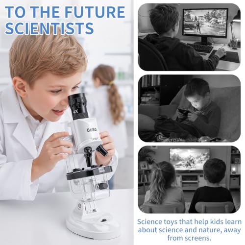 Microscope for Kids,63 PCS Science Kit