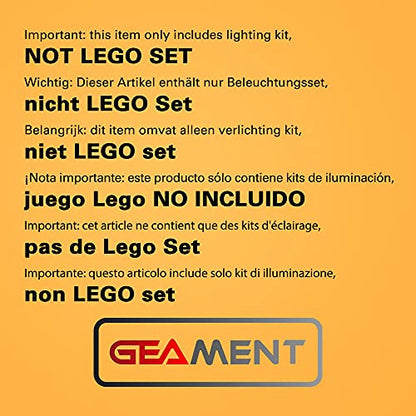 GEAMENT Upgraded Version Light Kit for New York City - Compatible with LEGO Architecture 21028 Building Blocks Model (Model Set Not Included) - style: For 21028