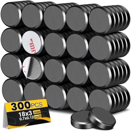 TRYMAG Magnets for Crafts 300pcs Science Education Magnets Magnetism Kits - size: 18x3mm-300Pcs