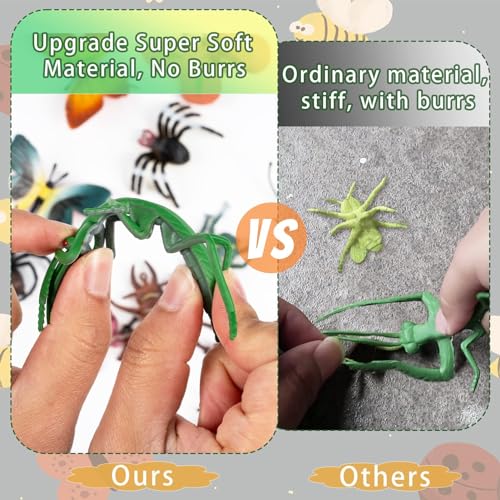 Fake Plastic Bug Insects Toys for Kids/Toddlers, Halloween Party Favors