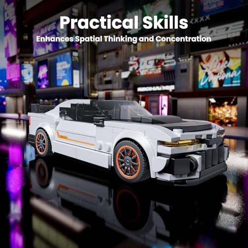Mould King ZL-1 Classic Sports Car Building Kits, MOC Racing Car Toys Model, Vehicle Blocks Set Suitable for Boys to Build, House Decoration Gifts for Kids and Adults 27083 (421 Pcs)