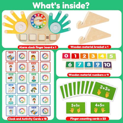 Learning Toys for Kids 3+,Montessori Preschool Educational Learning Activities Counting & Number Blocks Toys Math Games Easter Basket Stuffers Gifts for Girl Boys