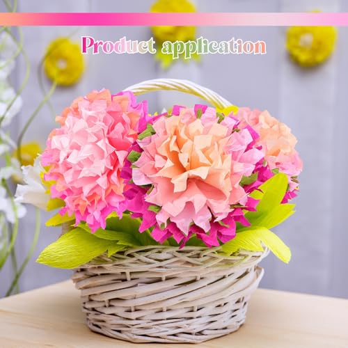 Chrisfall 12 Rolls Crepe Paper Streamers, 8 Feet X 10 Inch, Pink Colors - color: Pink Colors
