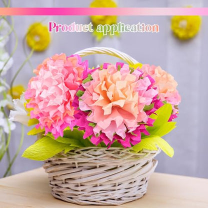 Chrisfall 12 Rolls Crepe Paper Streamers, 8 Feet X 10 Inch, Pink Colors - color: Pink Colors