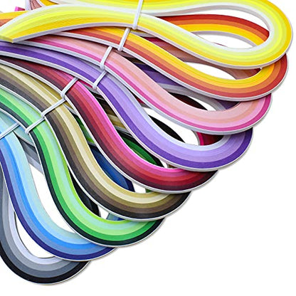 Zorfeter Multi-Color Quilling Paper Strips Kits, 3mm Width, 15" Length - size: Paper Width: 3mm