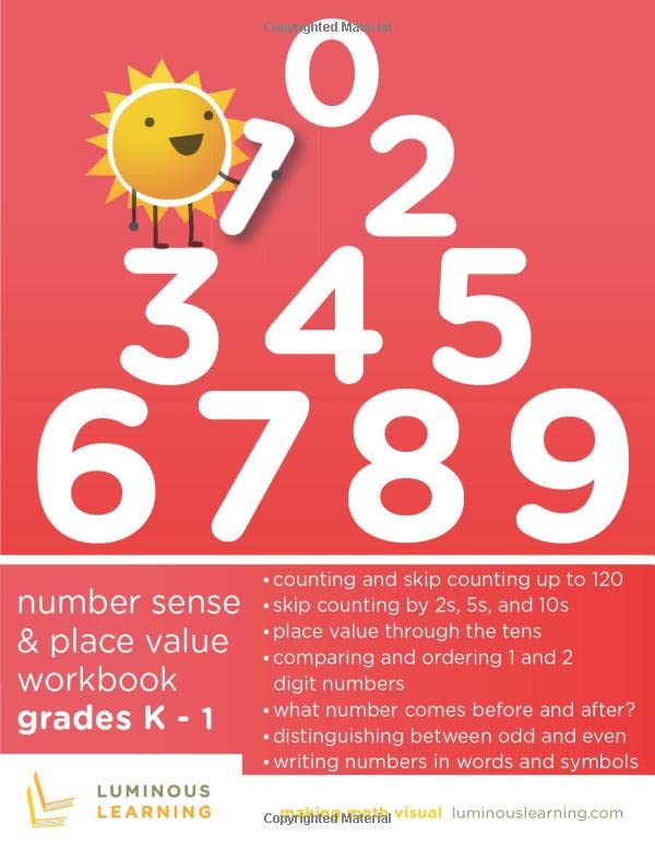 Number Sense and Place Value Workbook - Grades K - 1: Making Math Visual