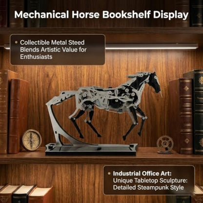 Solar Mechanical Horse, 3D Metal Puzzles for Adults, Automaton Desk Art