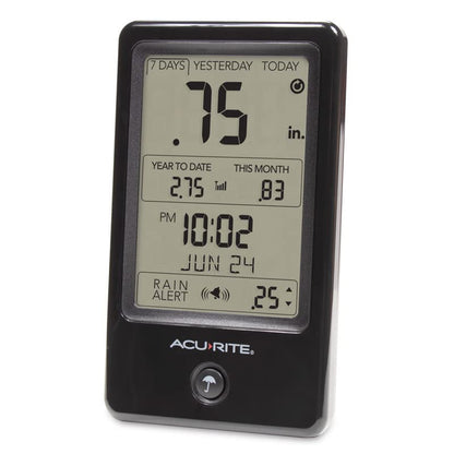 AcuRite (02446M) Self-Emptying Wireless Rain Gauge with Indoor Display - color: Vertical Display, size: Vertical Display