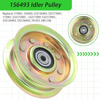 156493 Idler Pulley for Husqvarna YTH180 GTH200 GTH225 Tractors - color: A20 1x532173901