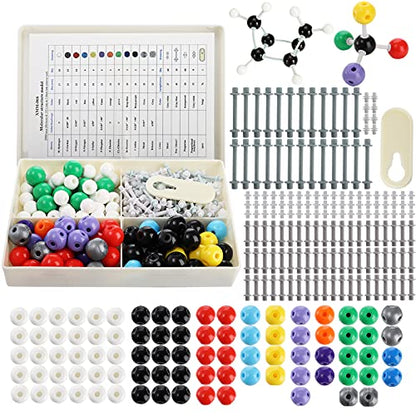 YOPAY 240 Pieces Molecular Model Kit, Organic and Inorganic Chemistry Molecular Structure Model, 86 Atoms and 153 Links and 1 Short Link Remover Tool - size: Medium
