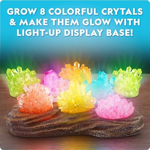 National Geographic Mega Crystal Growing Kit with 8 Crystals Ages 8-12 - style: 8 Crystal Lab