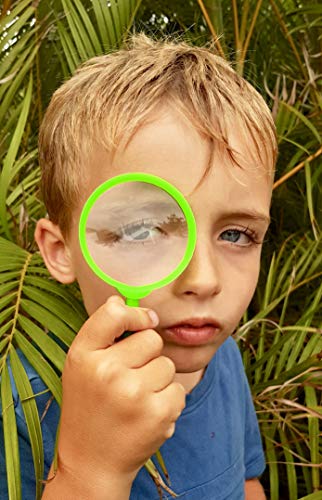 Adventure Kidz Outdoor Exploration Kit, Children’s Binoculars with Case, Flashlight, Compass, Whistle, Magnifying Glass, Backpack. Great Kids Gift Set for Camping, Hiking, STEM and Pretend Play - color: Lime