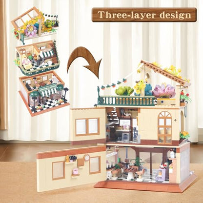 Coffee Shop House Architecture Building Blocks Set not Compatible with lego