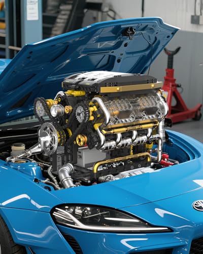 Karei V8 Engine Building Set 1065 PCS- Manual & Electric Dual Working Modes