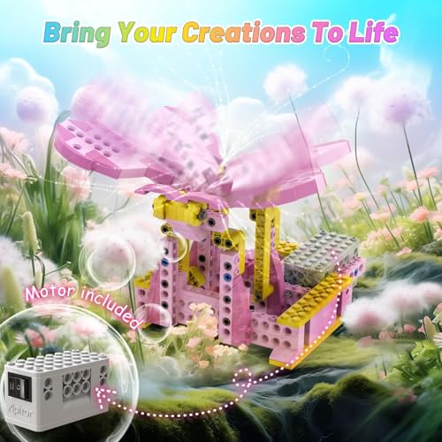 Apitor Robot G STEM Kits- Includes Large Storage, 8 in 1 Electric Building Toys for Kids 6-8 8-10, DIY Educational Construction Science Kit for Girls 6-12 Christmas Birthday Gift - style: Robot G(Storage)