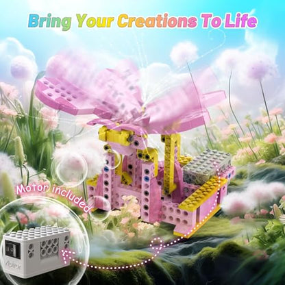 Apitor Robot G STEM Kits- Includes Large Storage, 8 in 1 Electric Building Toys for Kids 6-8 8-10, DIY Educational Construction Science Kit for Girls 6-12 Christmas Birthday Gift - style: Robot G(Storage)