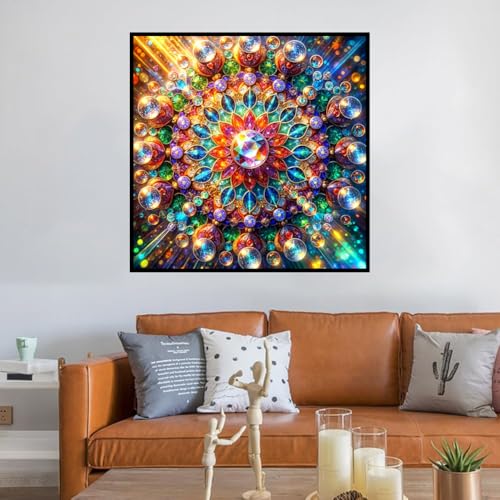 Ekuxom Mandala Diamond Art Kits for Adults-5D Diamond Painting - color: Mandala
