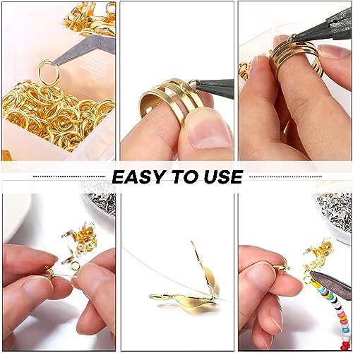 462 Pcs Lobster Claw Clasps with Jump Ring Opener and Tweezer