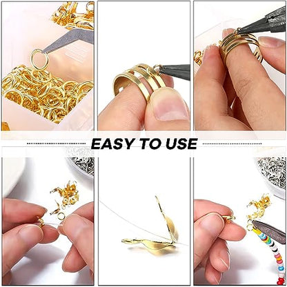 462 Pcs Lobster Claw Clasps with Jump Ring Opener and Tweezer