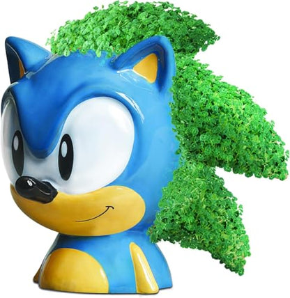 Chia Pet Sonic the Hedgehog Terracotta Planter with Seed Pack - color: Sonic