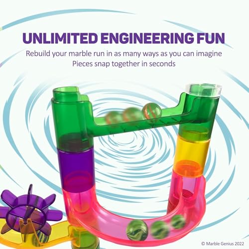 Marble Genius Marble Run Booster Set, 20 Pieces - STEM