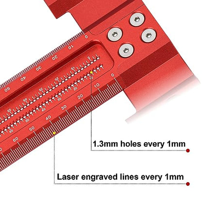 Precision Woodworking T Square 600mm, Reference Square for Layout & Setup - style: 600 mm