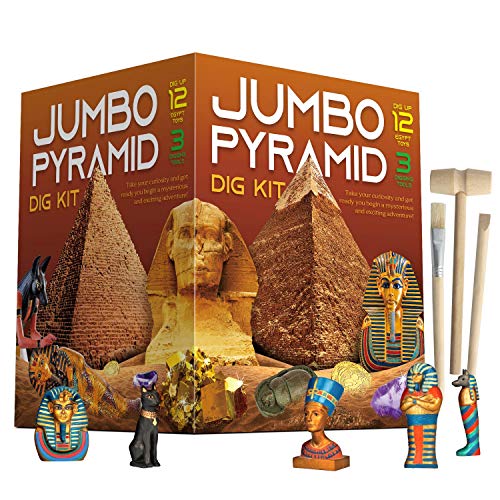 Piano Potato Pyramid Dig Kit, 12 Ancient Egypt Treasures & Mummy, STEM 6+ - style: Ancient Egyptian Pyramids