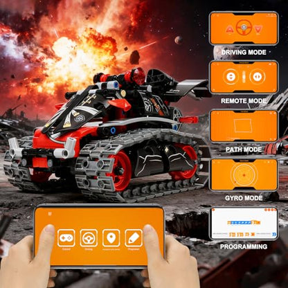 MagicKidz Robot Building Kits for Kids - STEM Birthday Gifts for 6 7 8 9 10 11 12+ Year Old Boys - 3 in 1 Robotics Toy with APP & Remote Control Coding, Educational DIY Science Project
