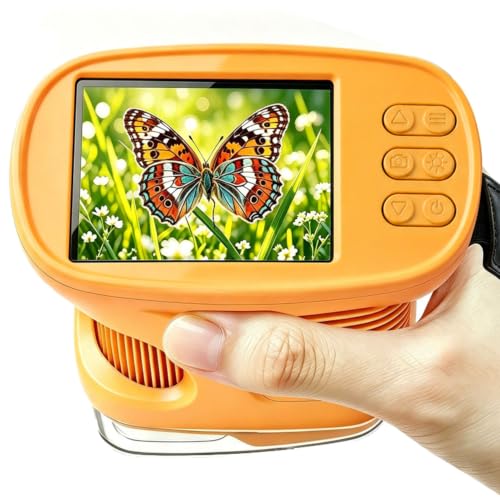 1000X Handheld Microscope for Kids,Mini Pocket Digital Microscope-Yellow - color: Yellow