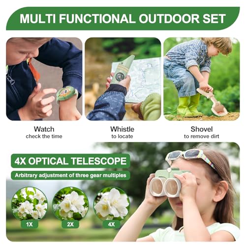 Kids Camping Set 31Pcs with Tent,Pretend Play Outdoor,3+ - color: Multicolor