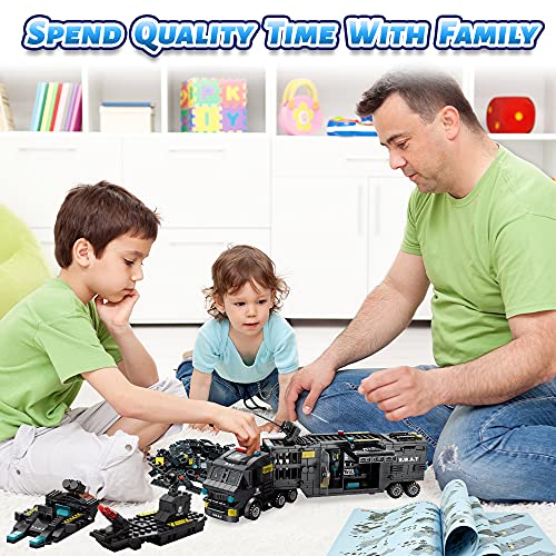 iloveee 51 in 1 Robot STEM Building Blocks Toys for Boys Age 8-12, Educational Learning Building Bricks Truck Kit, Gifts for 6 7 8 9 10 11 13 Years Old Kids, Engineering Erector Set 700PCS…