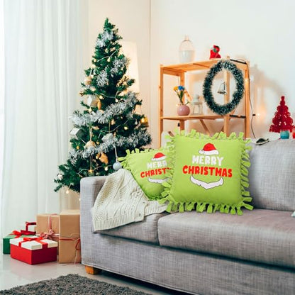 Chunful 6 Sets Christmas Green Monster Tied Pillow Craft Kit - style: Green Monster