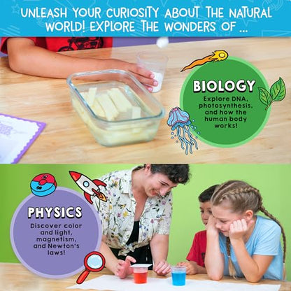 Wow in The World 100 Experiments That Wow Science Kit by Thames & Kosmos, Over 60 Tools & Materials, Unique Chemistry, Physics, Biology & Earth Science Activities w/Science Journal for Ages 6+