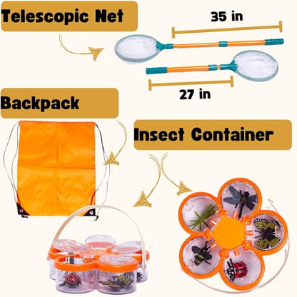 Bug Catcher for Kids – 63 PCS Bug Catching Kit, Kids Bug Catching Kit, Bug Catcher Kit, Insect Catcher for Kids, Insect Cage, Outdoor Toddler Toys for Backyard, Outdoor Toddler Toys