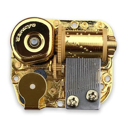 BinkeGG Play (Somewhere Over The Rainbow) Clockwork Golden Wind Up 18 Note Sankyo Musical Mechanism Music Box Spare Part - color: 02. Music Box Parts, size: Somewhere Over the Rainbow