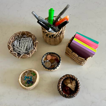 Traditional Craft Kits Beginner Basket Weaving Kit Set of 6