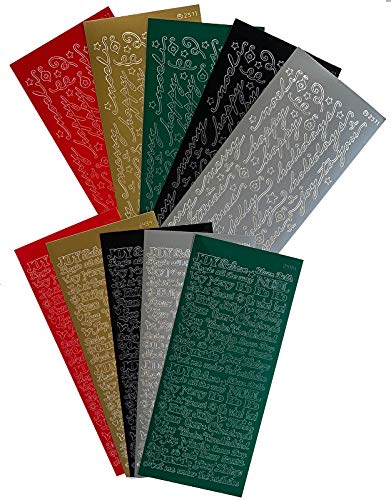 Paper Wishes – Dazzles Stickers Collection | Unique Stickers for Scrapbooking, Cardmaking, Gifts and All of Your DIY Crafting, Art and Creative Projects - Inspiration at Your Fingertips - color: Christmas Greetings