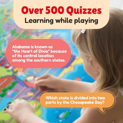 BEST LEARNING i-Poster My USA - Interactive Talking US Map for Kids - style: USA Map