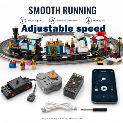 Remote Controller Motor Power Pack Compatible with Lego 10361 Holiday Express Train Model – with Battery – Upgrade Kit Only, Model Not Included