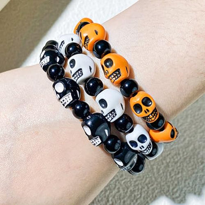 BBita 2088pcs Halloween Polymer Clay Beads Bracelet Making kit, 24 Style Cute Fun Beads Skull Pumpkin Beads Charms for Jewelry Necklace Earring Making DIY Accessories for Women Girls - color: A3#Halloween