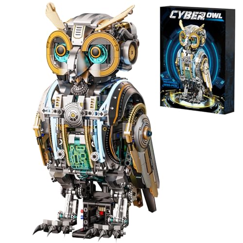 Mechanical Owl Building Blocks Engineering Construction Set - color: Mechanical Owl