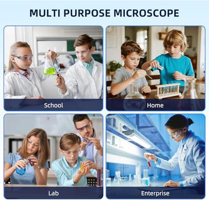 40-2000X Compound Microscope for Kids Adults Beginners