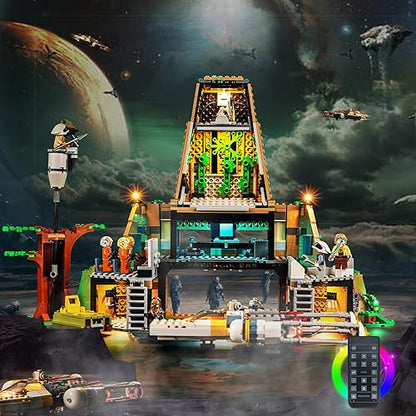 BrickBling LED Light Compatible with Lego Yavin 4 Rebel Base 75365 Building Set(Building Not Included), Remote Control Version Lighting Compatible with Lego 75365 - style: RC Version Light
